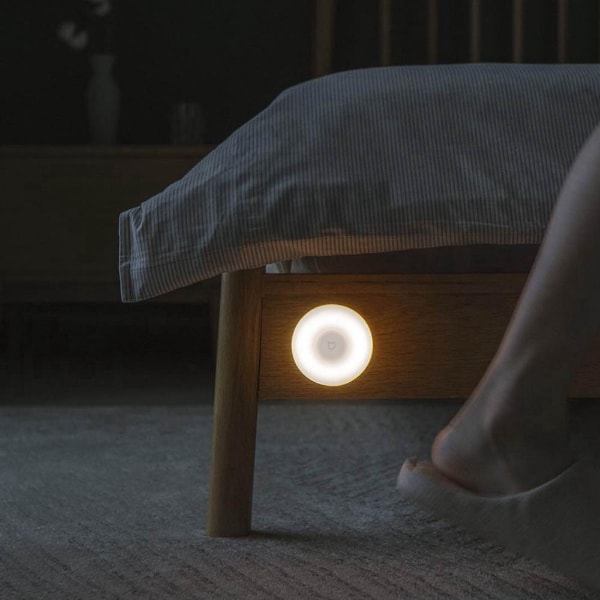 Mijia Akıllı Ev Hareket Sensörlü Gece Lambası - 2'li Set, Fotoselli, 360° Aydınlatma, 120° Algılama Açısı, Sıcak Sarı ve Beyaz Işık, Google Asistan ile Uyumlu