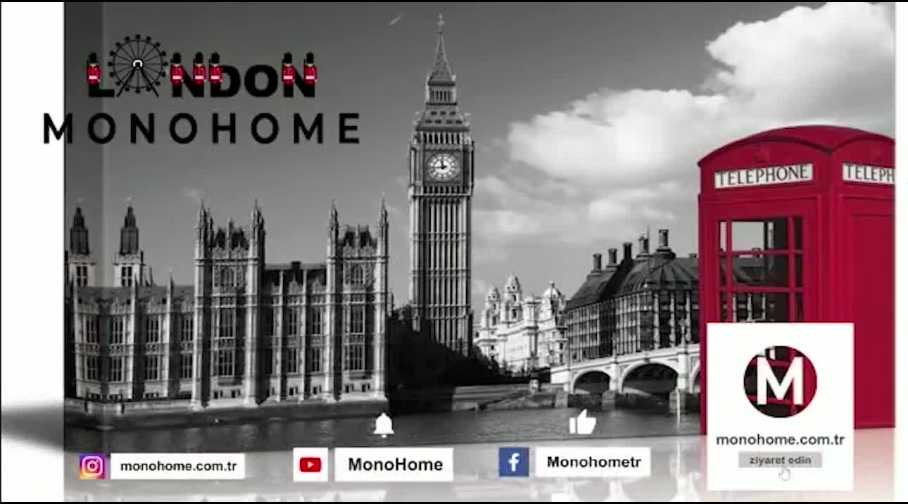 Nevresim Takımı %100 Doğal Pamuk Çift Kişilik 3d Digital London Eye