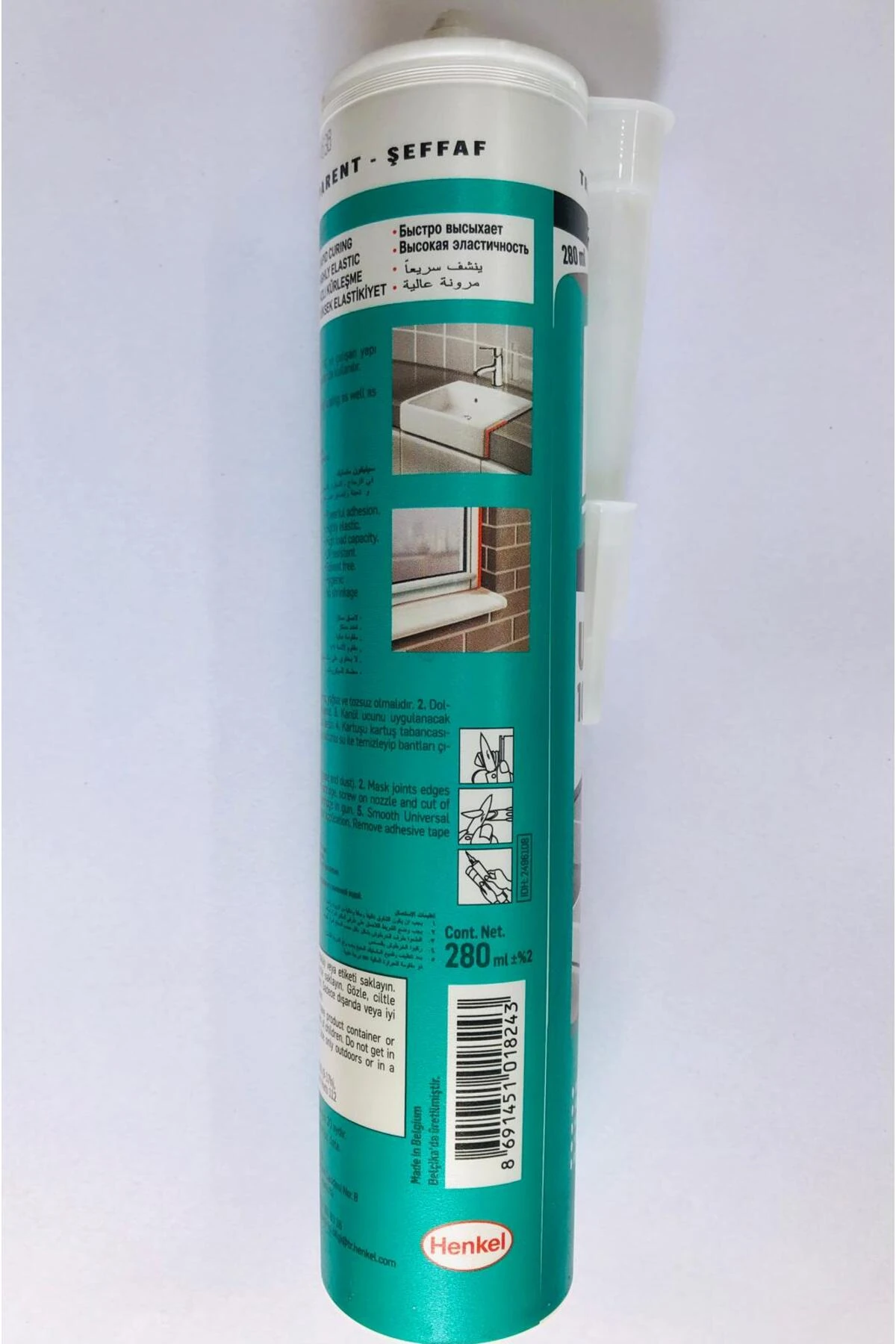 SİSTA Universal Silikon Şeffaf 280 Ml