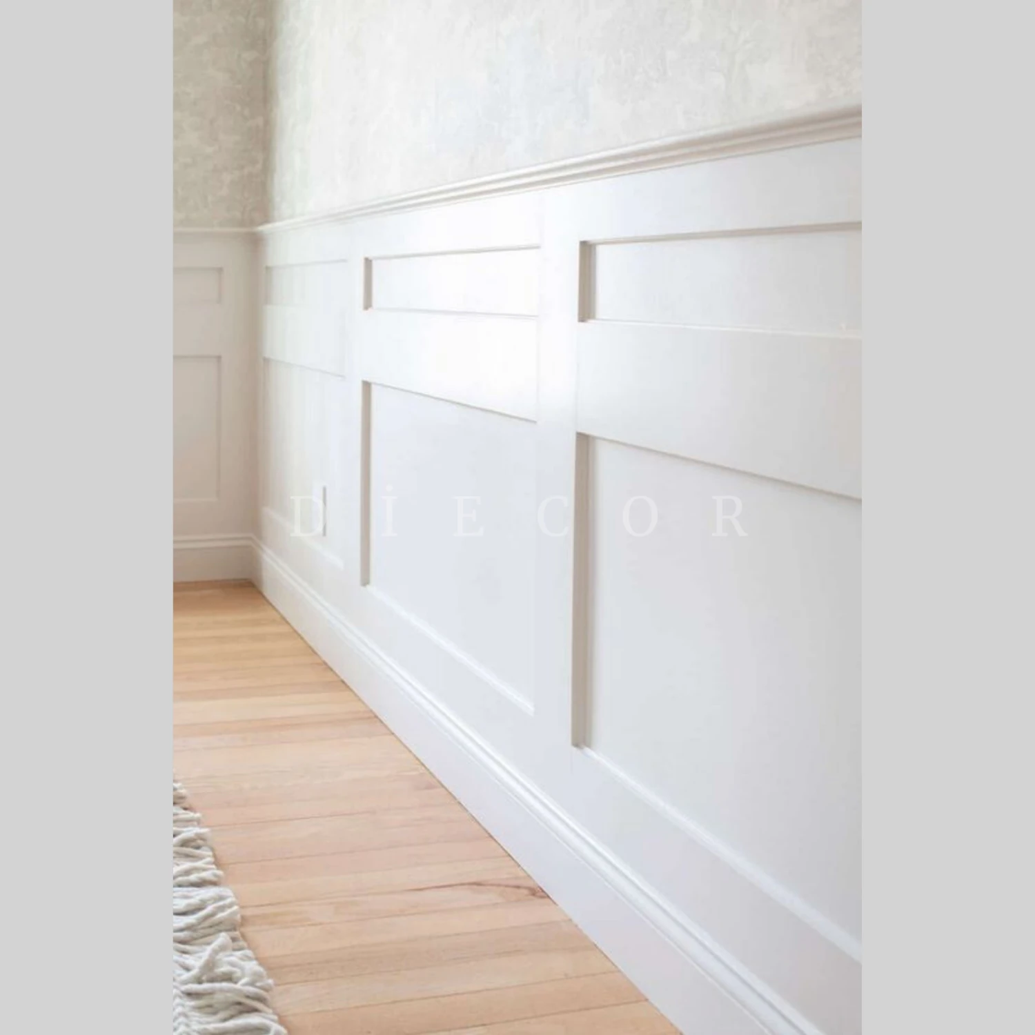 Dekoratif Boyanabilir 10 Adet 7,5 cm Polistren Duvar Çıtası