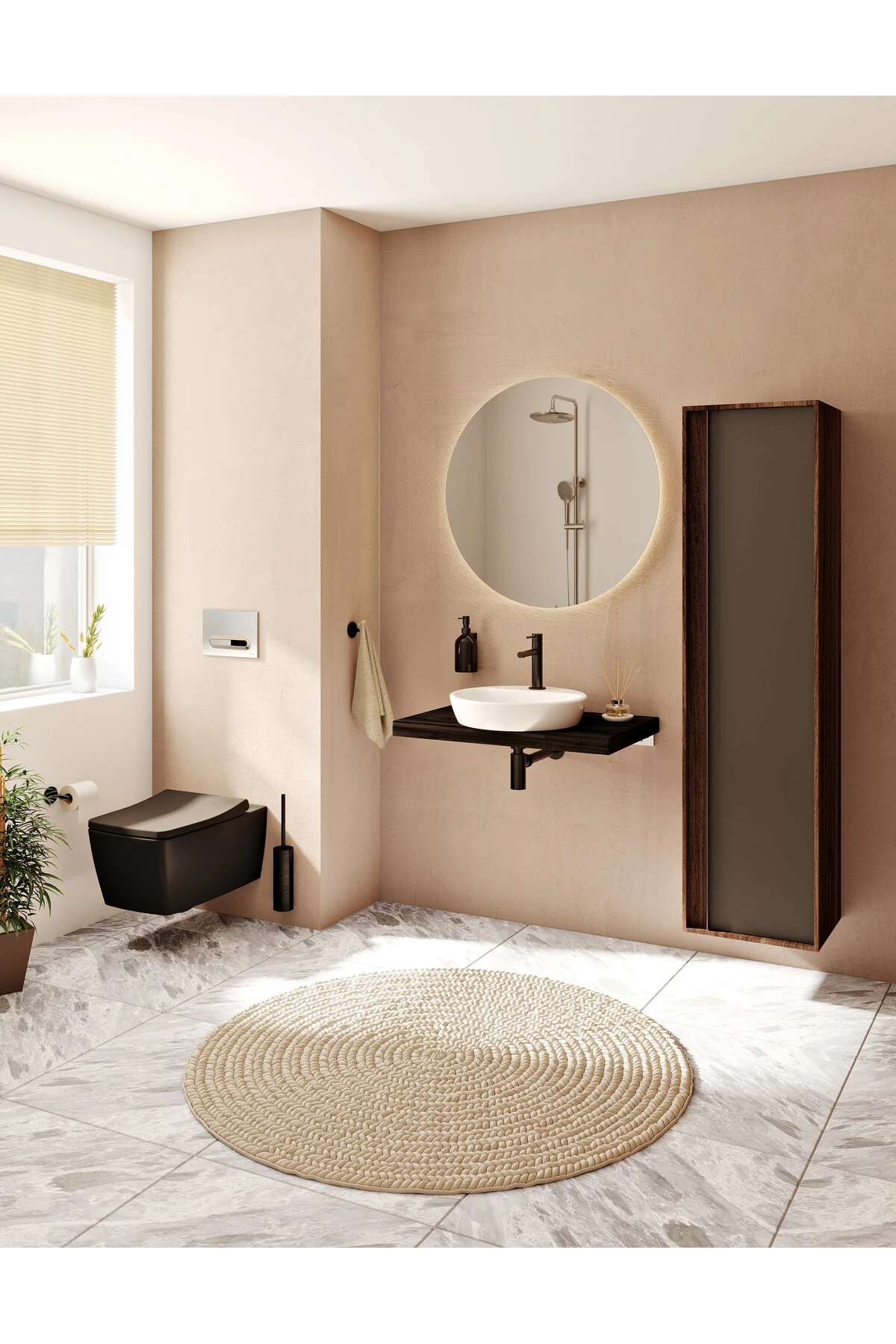 Origin Classic A4512336WTC Lavabo Sifonu, T Tipi, Mat Siyah