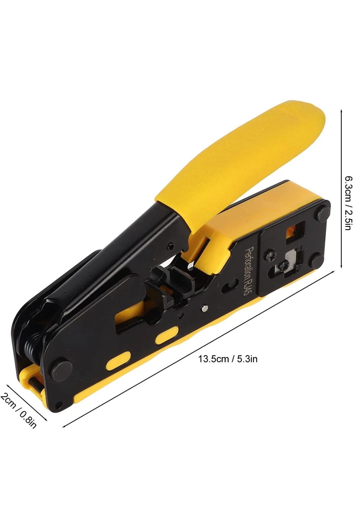 Cat5/Cat6/Cat7 Uyumlu Ağ Sıkma Pensesi RJ45 RJ11 Crimping Tool Kesme Sıyırma Sıkma 3'ü 1 Arada