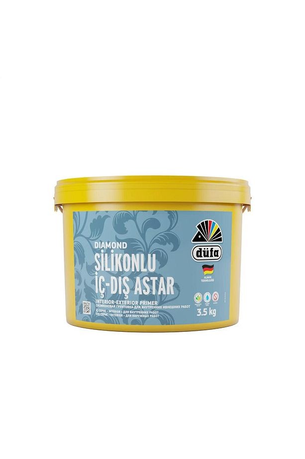 Diamond Silikonlu Iç Cephe Ve Dış Cephe Astar Beyaz 3.5 Kg