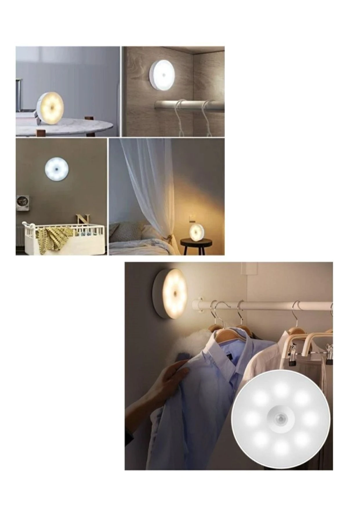 3'lü Eko Paket Şarjlı Kabinet Sensörlü Mıknatıslı Ct-5180