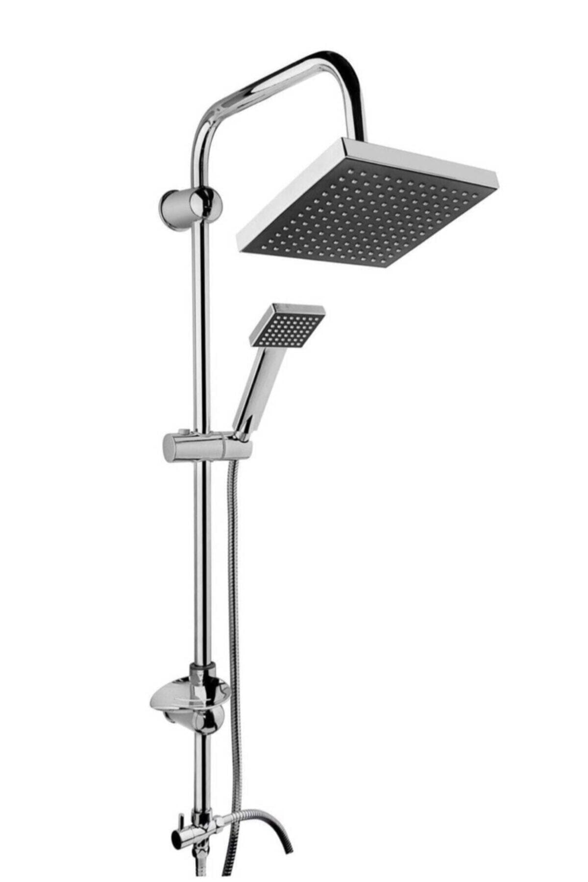 Armilla Krom Siyah Lüx Robot Tepe Yağmurlama Duş Seti