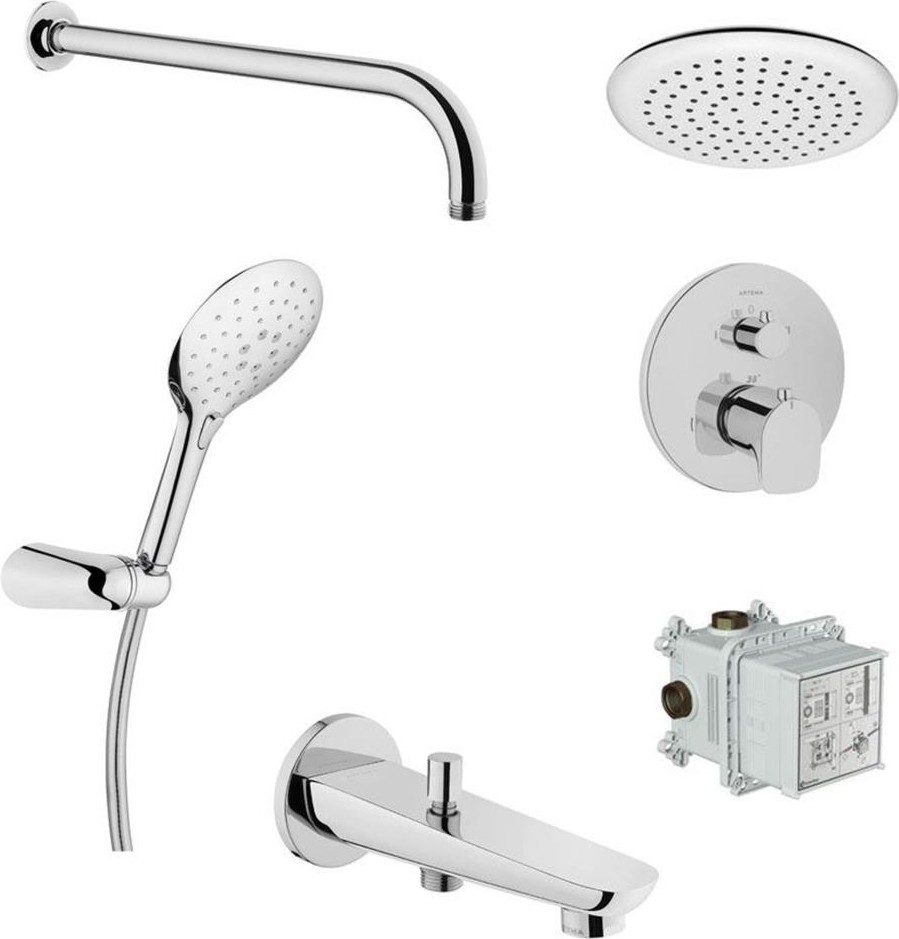 Termostatik Shine S Ankastre ( Gömme) Banyo Set (A49259)