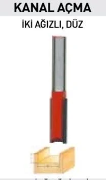 Topshop 14405 Iki Ağızlı Freze Kanal Açma Bıçağı 8X10X25 mm