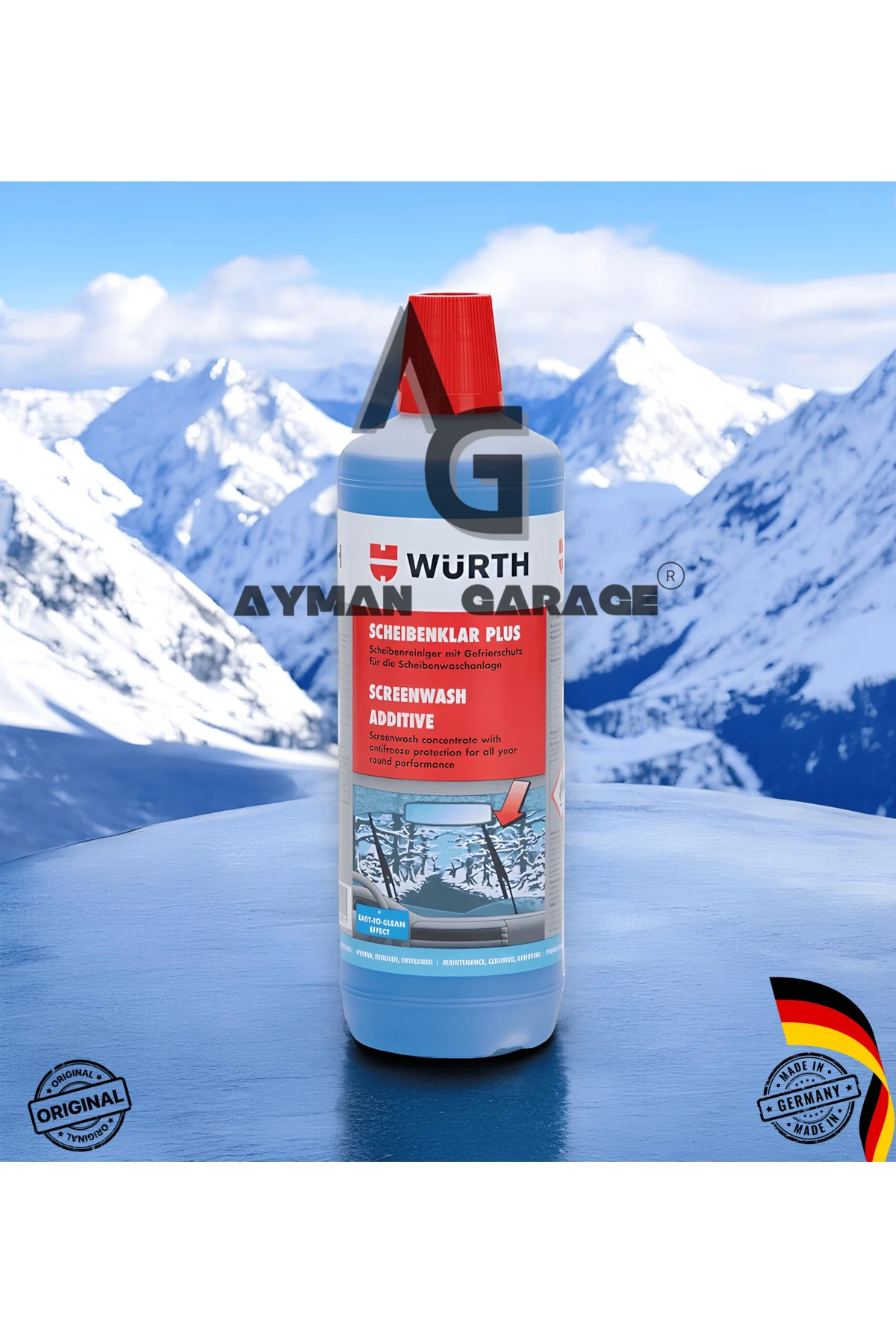 Konsantre Antifrizli Cam Temizleme Suyu Plus ORIJINAL 500 ML