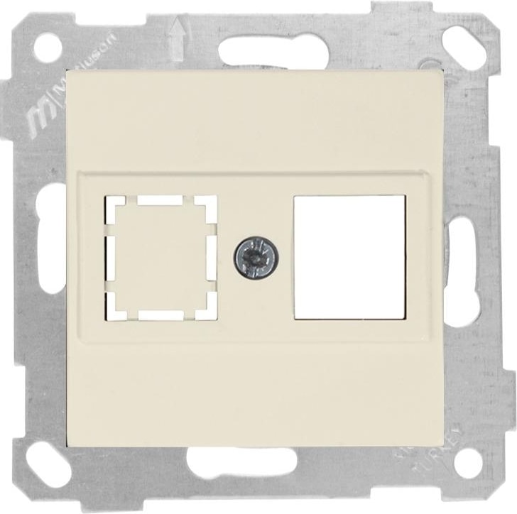 Rita Krem Mek+Tuş 1RJ45 (Kon.süz)Data Prizi