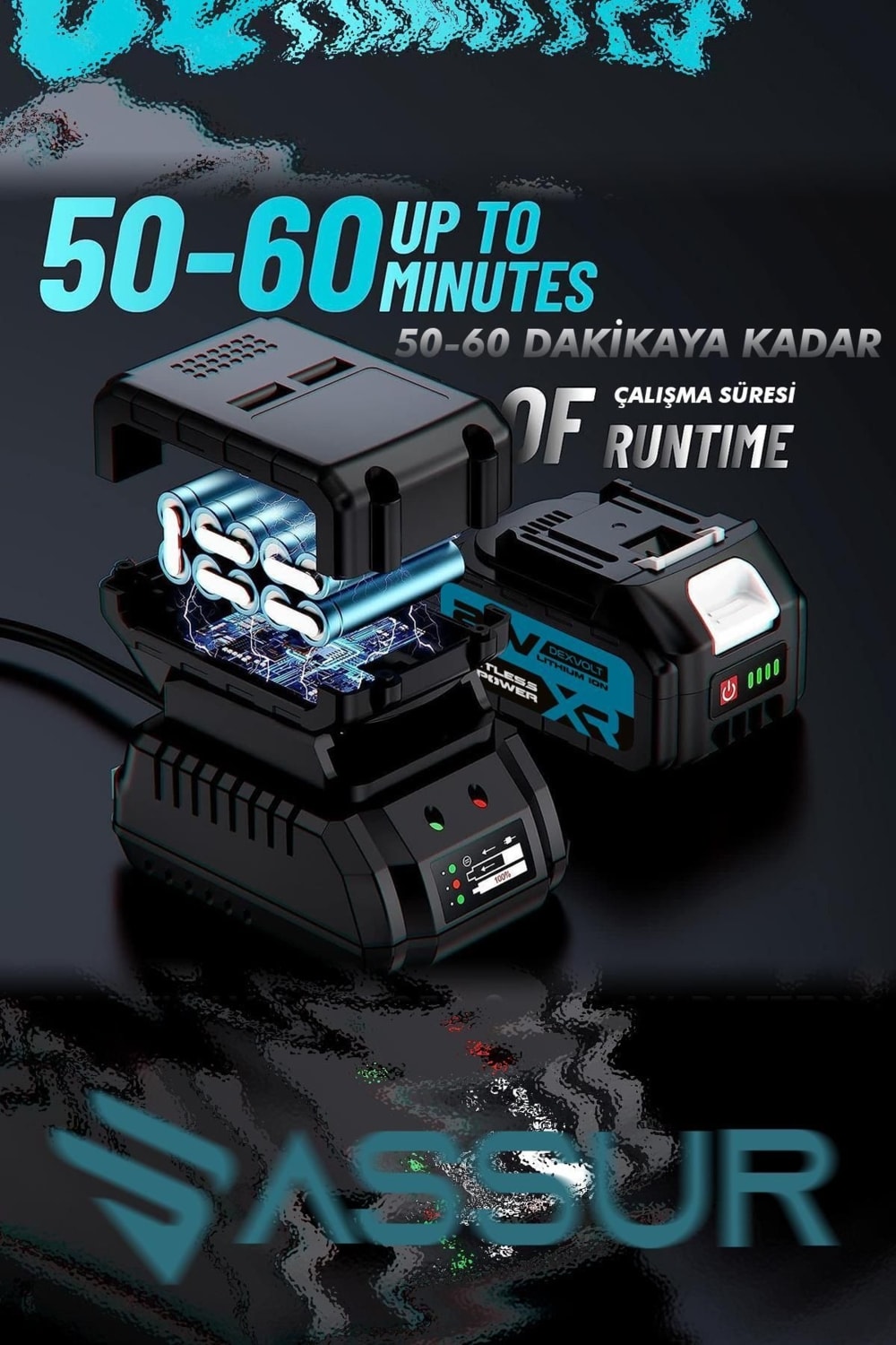 21V Çift Akülü Darbeli Kırıcı ve Delici, 2-26MM, Kompakt ve Güçlü Tasarım