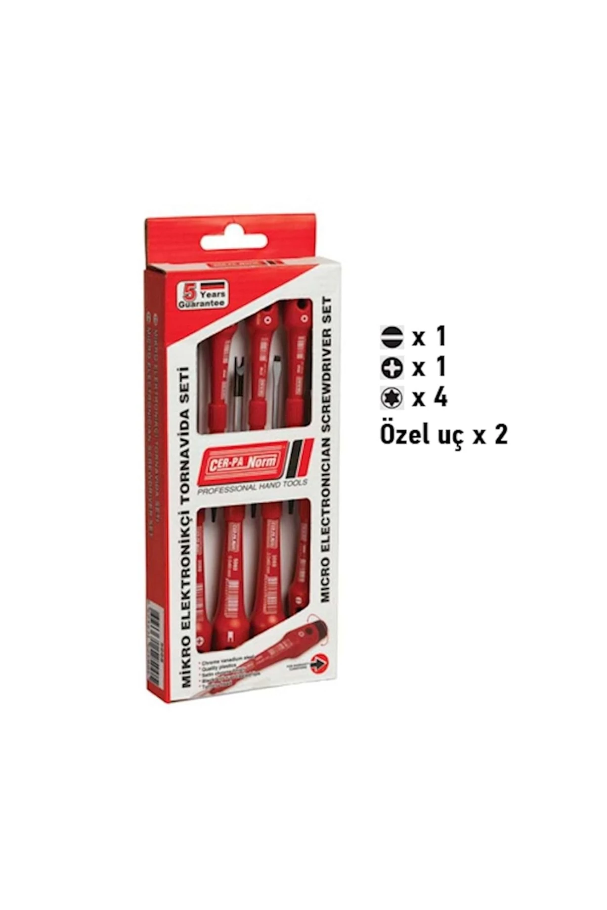 Cerpa Norm 1005225088 8 Parça Gsm Tornavida Takımı