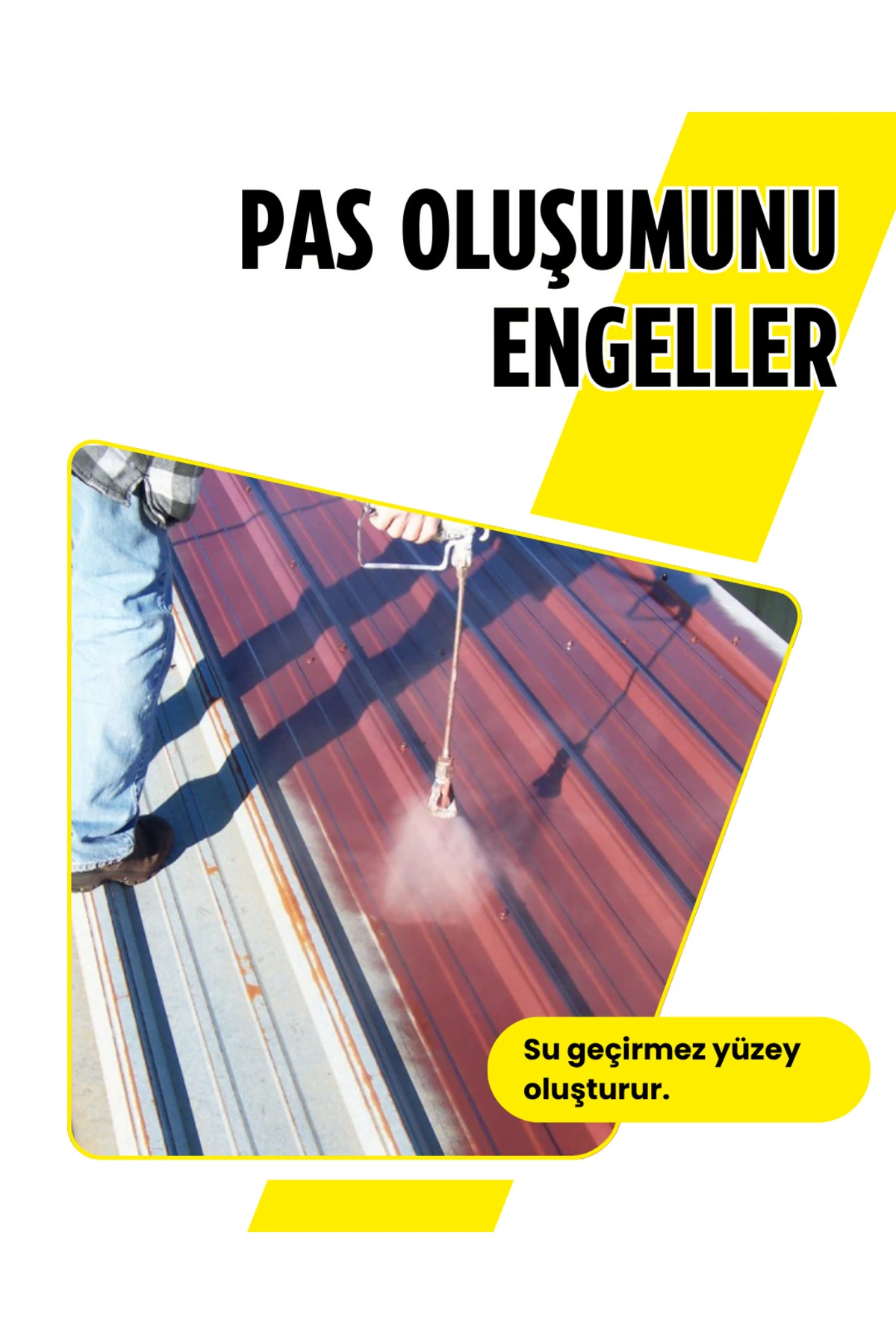 Prorust 804 Paslı Metal Çatı Boyası – Su Geçirmez, Uv Dayanımlı, Yarı Parlak Koruyucu