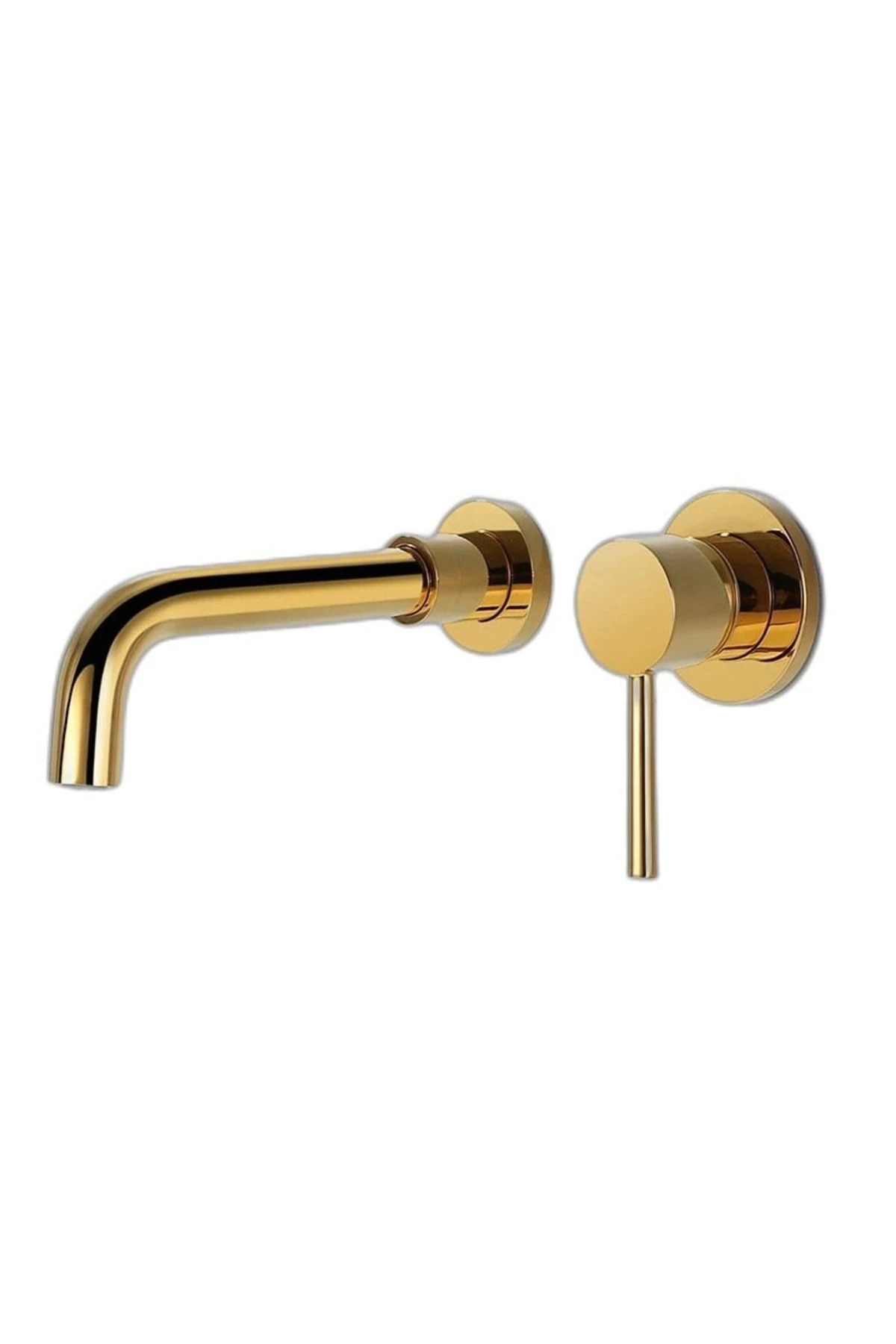 Duvardan Ankastre Lavabo Bataryası Altın Gold