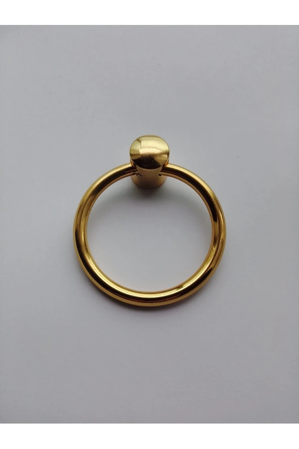 Halka Lüks Modern Kulp Altın Sarı Tek Delikli Çekmece Dolap Mobilya Vestiyer Tv Ünitesi Kulbu