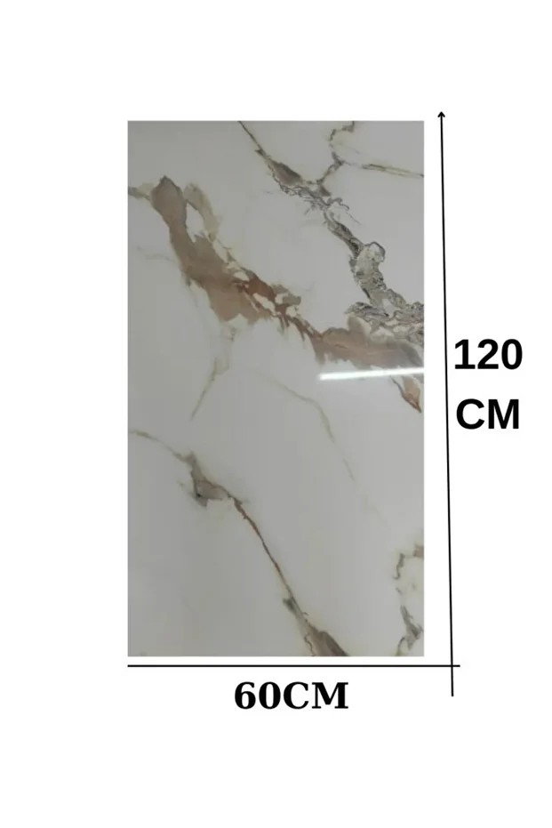 Alternatif Kaplama UV PVC Mermer Panel Elegant1 Adet 60x120cm Ev Ofis Otel Duvar Kaplama Paneli