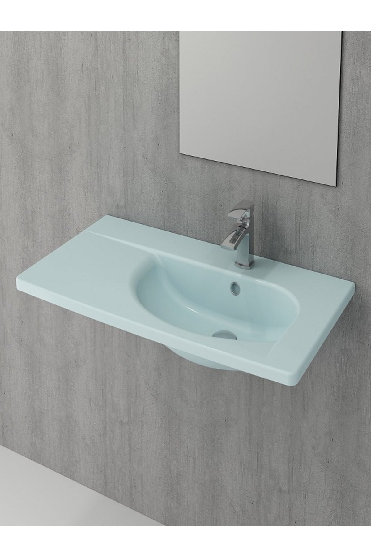 Taormina Arch Etajerli Lavabo 86 Cm Buz Mavi