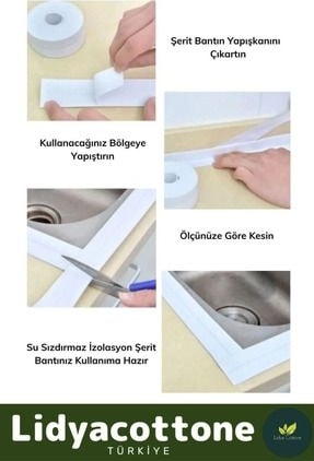 OZKUVVET Bant 3.2m Ekstra Güçlü Su Geçirmez Sızdırmaz Dayanıklı Yalıtım Tamir Küf Önleyici Gri