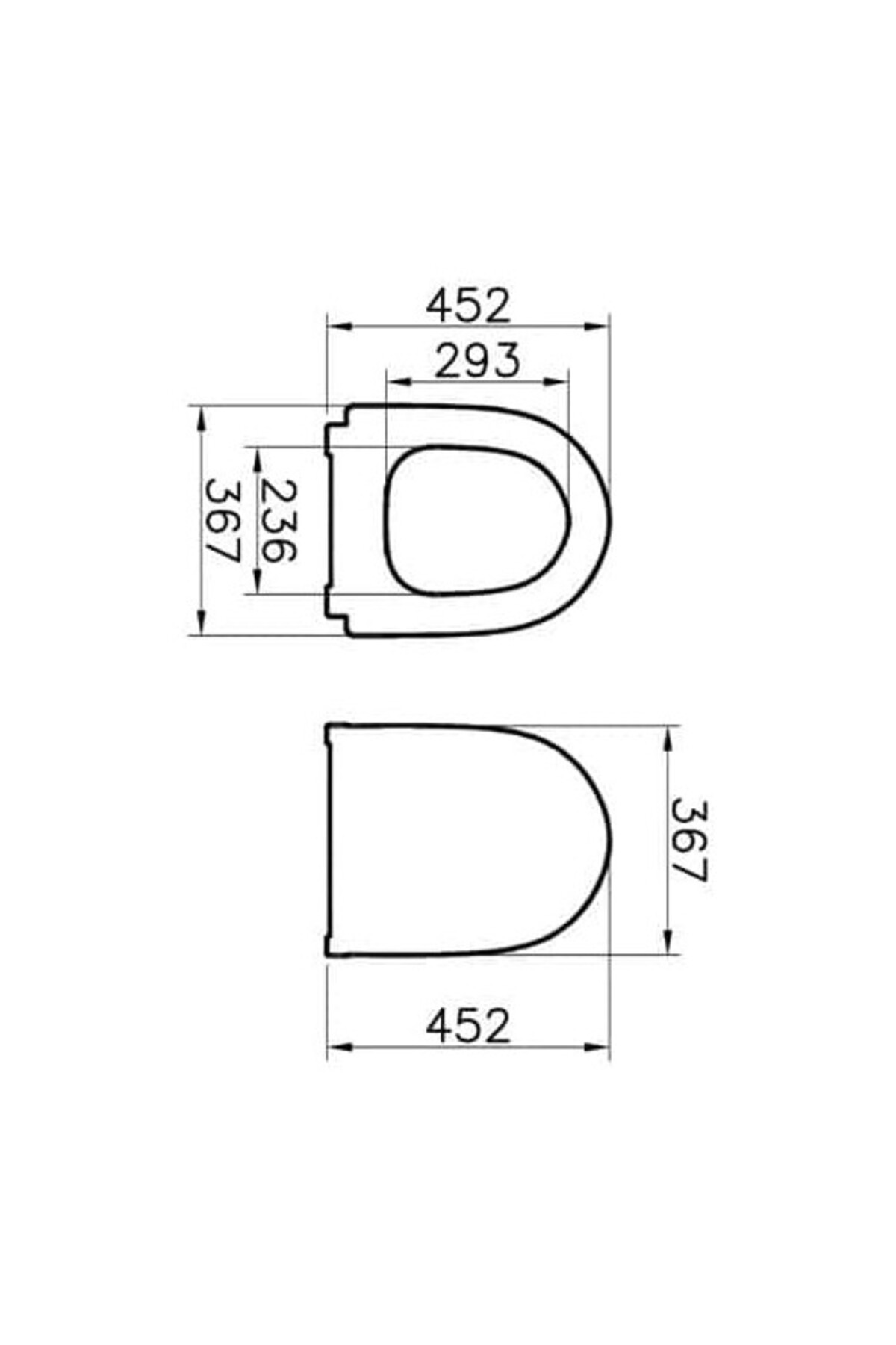 Sento Siyah Duroplast Yavaş Kapanır Klozet Kapağı 120-070-009