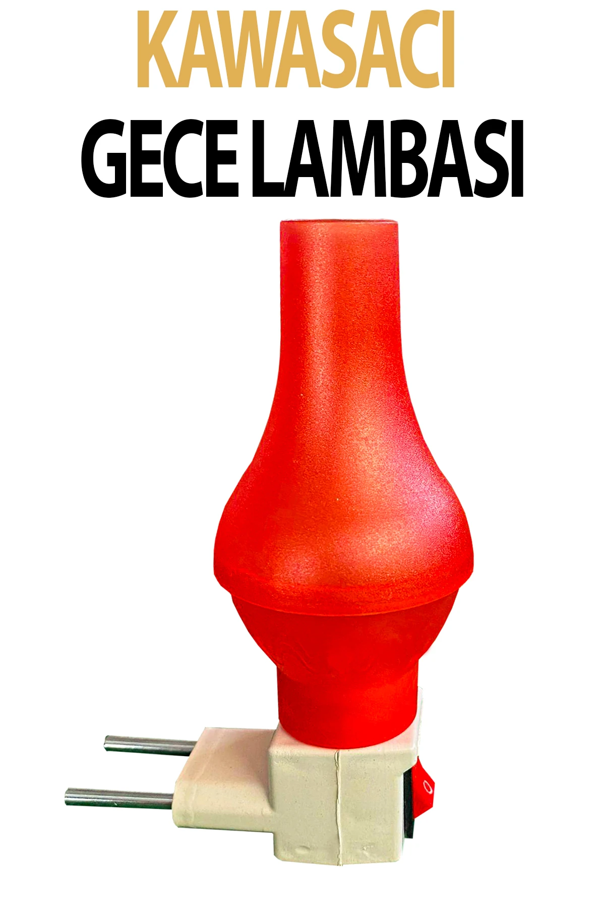 Gece Lambası Kendinden Fişli Çıt Çıt Anahtarlı 7 Watt Ampullü