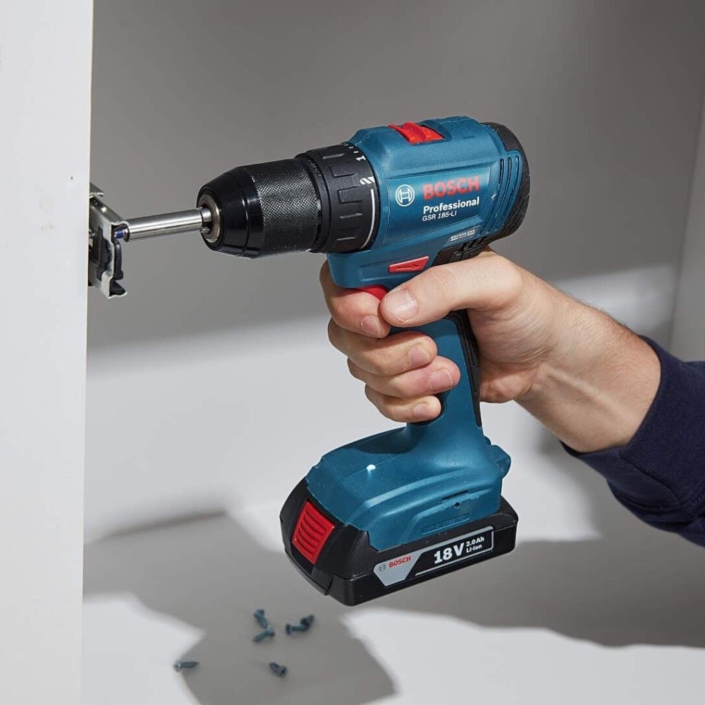 BOSCH Gsr 185 Li Akülü Delme Vidalama Matkap Çift Akülü