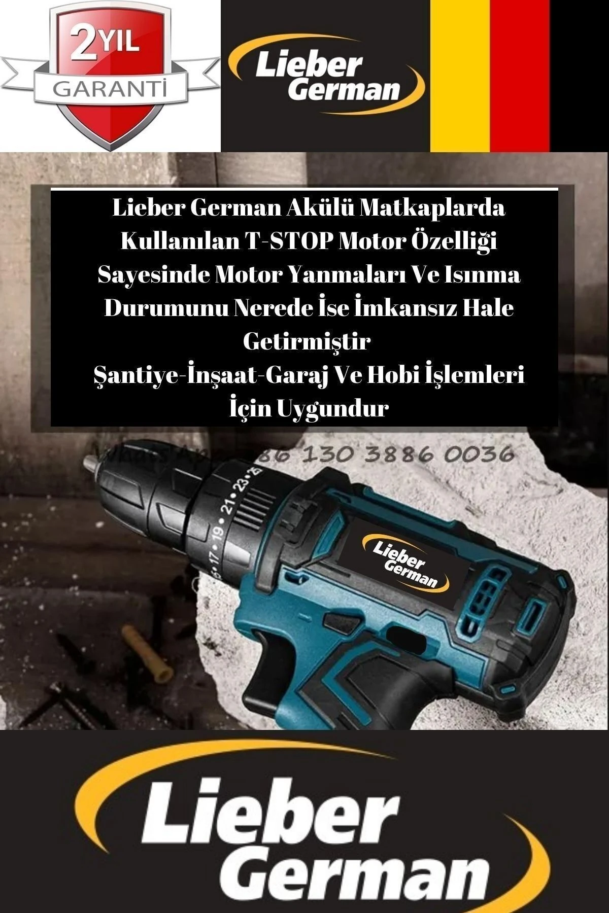 Torq 12 Volt 2 Ah Otamatik Korumalı Çelik Şanzuman 2 Akülü Matkap Akülü Vidalama Şarjlı Matkap