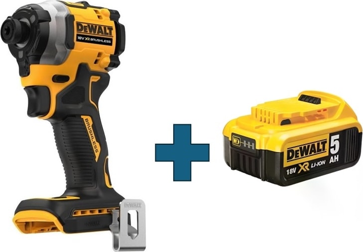 DEWALT DCF850-QW 18V 5.0AH Lı-Ion Xr Serisi Tek Bataryalı Profesyonel Kömürsüz Darbeli Tornavida SET2025 Üretim