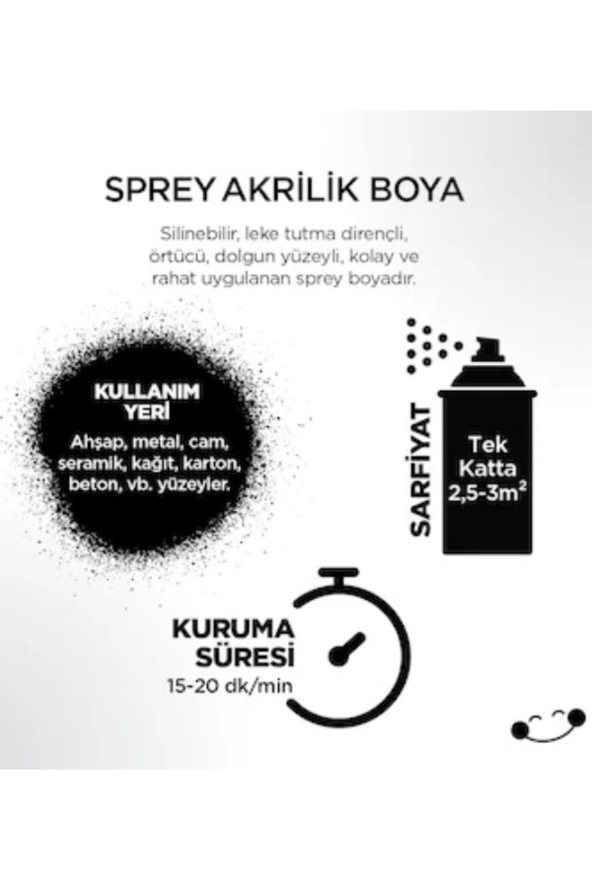 AKRİLİK SPREY BOYA KIRMIZI 400 ML