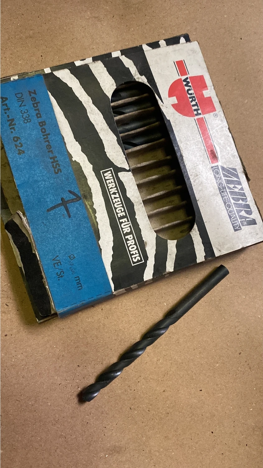 Zebra Matkap Ucu 7 mm Hss Demir Çelik Metal Aliminyum 1 Adet