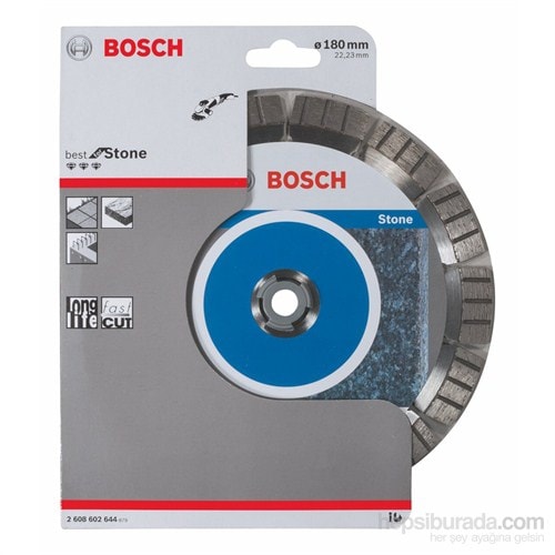 BOSCH - Best Serisi Taş İçin Elmas Kesme Diski - 180 X 22,23 X 2,4 X 12 Mm