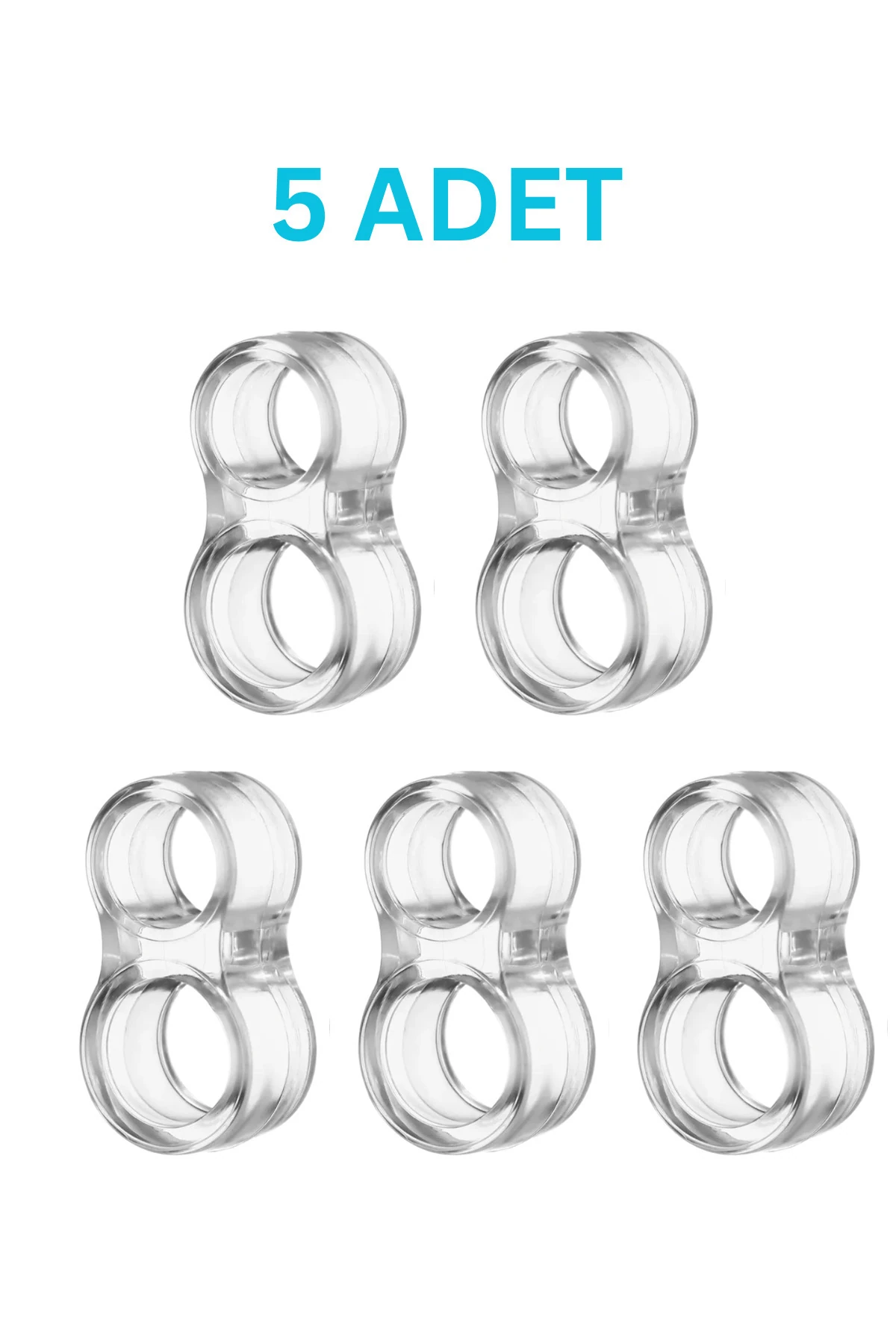 Silikon Şeffaf Plastik Kapi Kolu Tutucu Tutacagi Pencere Stoperi Durdurucu Esnek Plastik