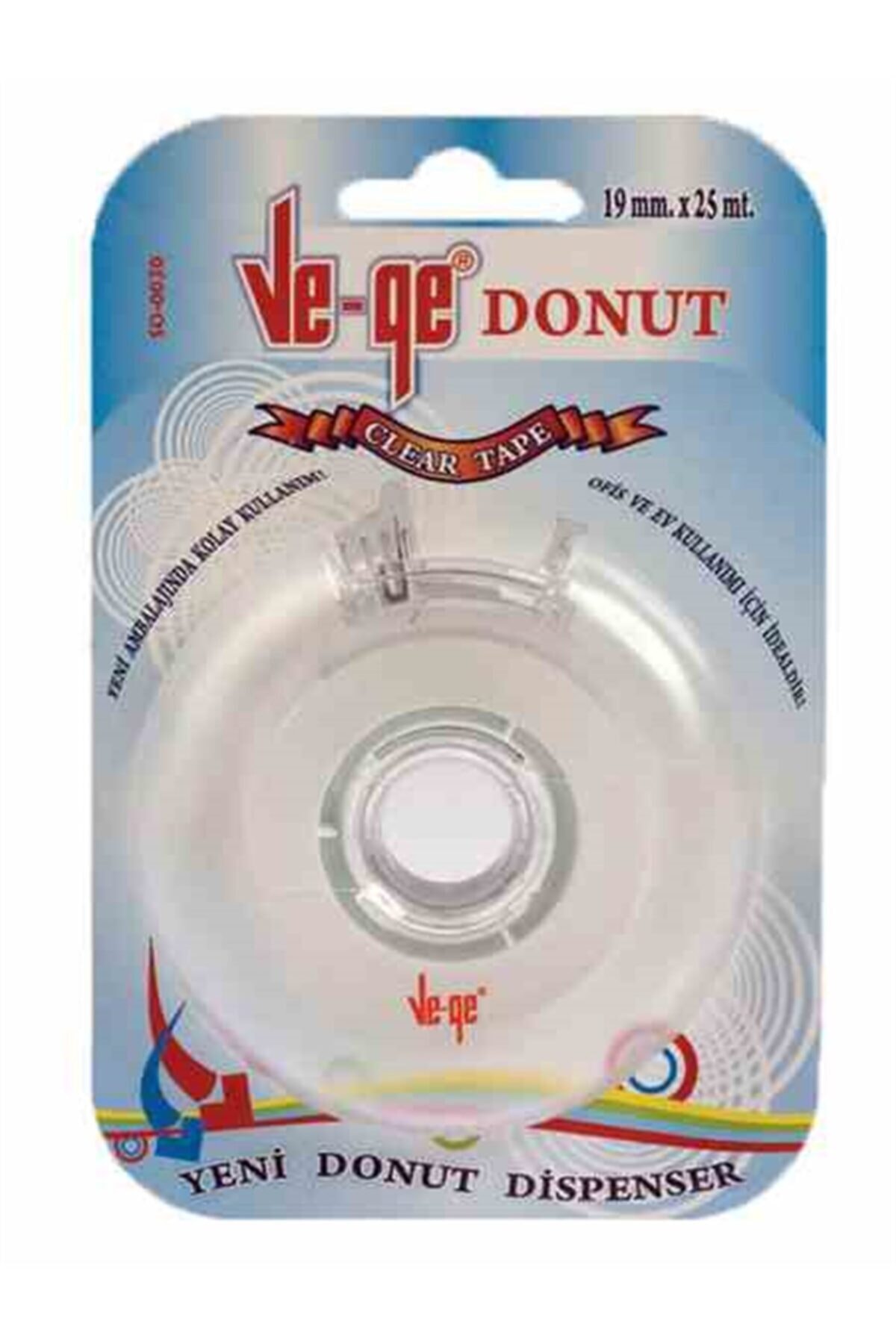 Görünmez Bant Donut Bant Makinalı 19x25 Şeffaf (CLEAR TAPE) /