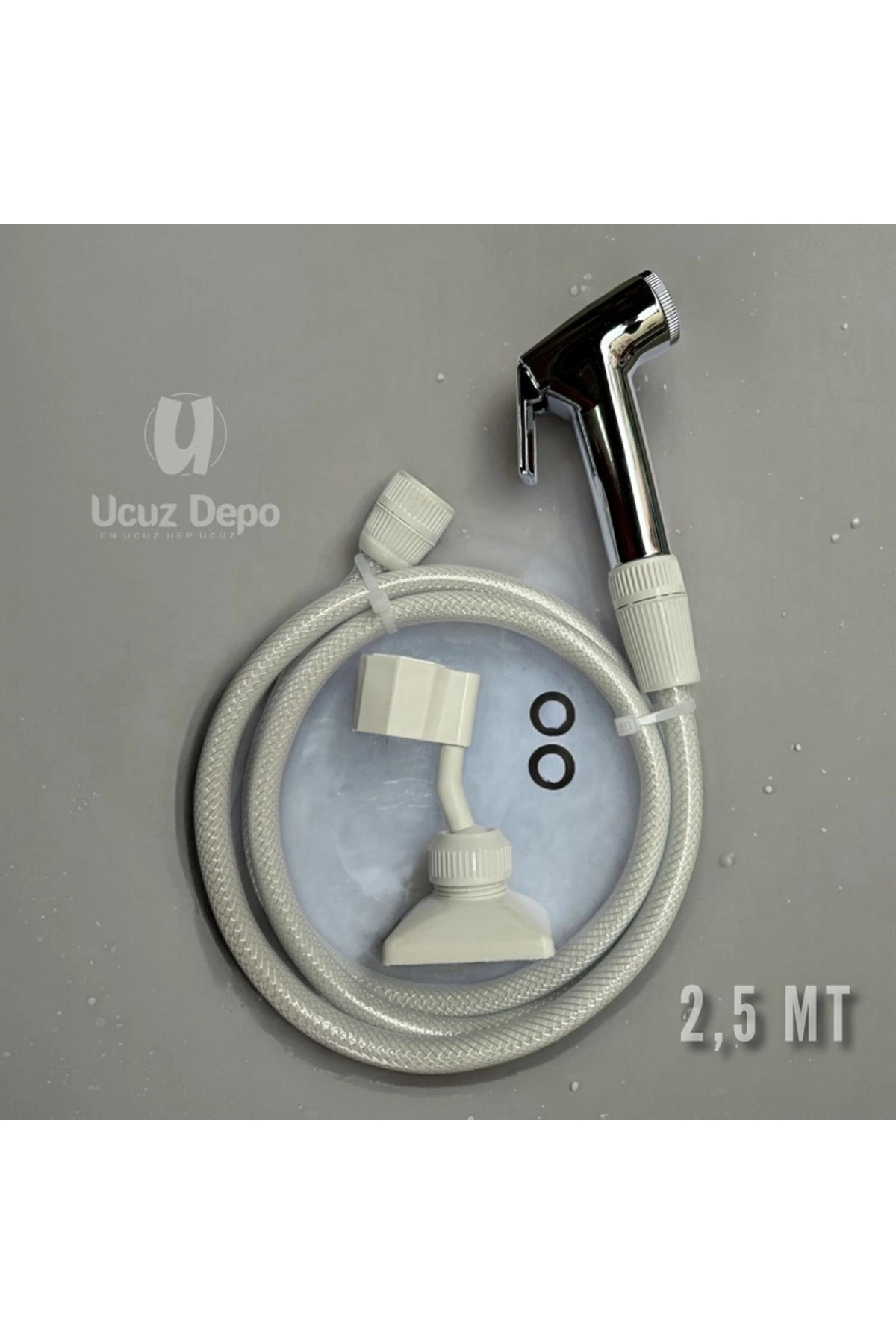 Tekne Ve Karavan Duş Hortumu Seti 2,5mt Dış Duş Başlığı Ve Duş Hortumu