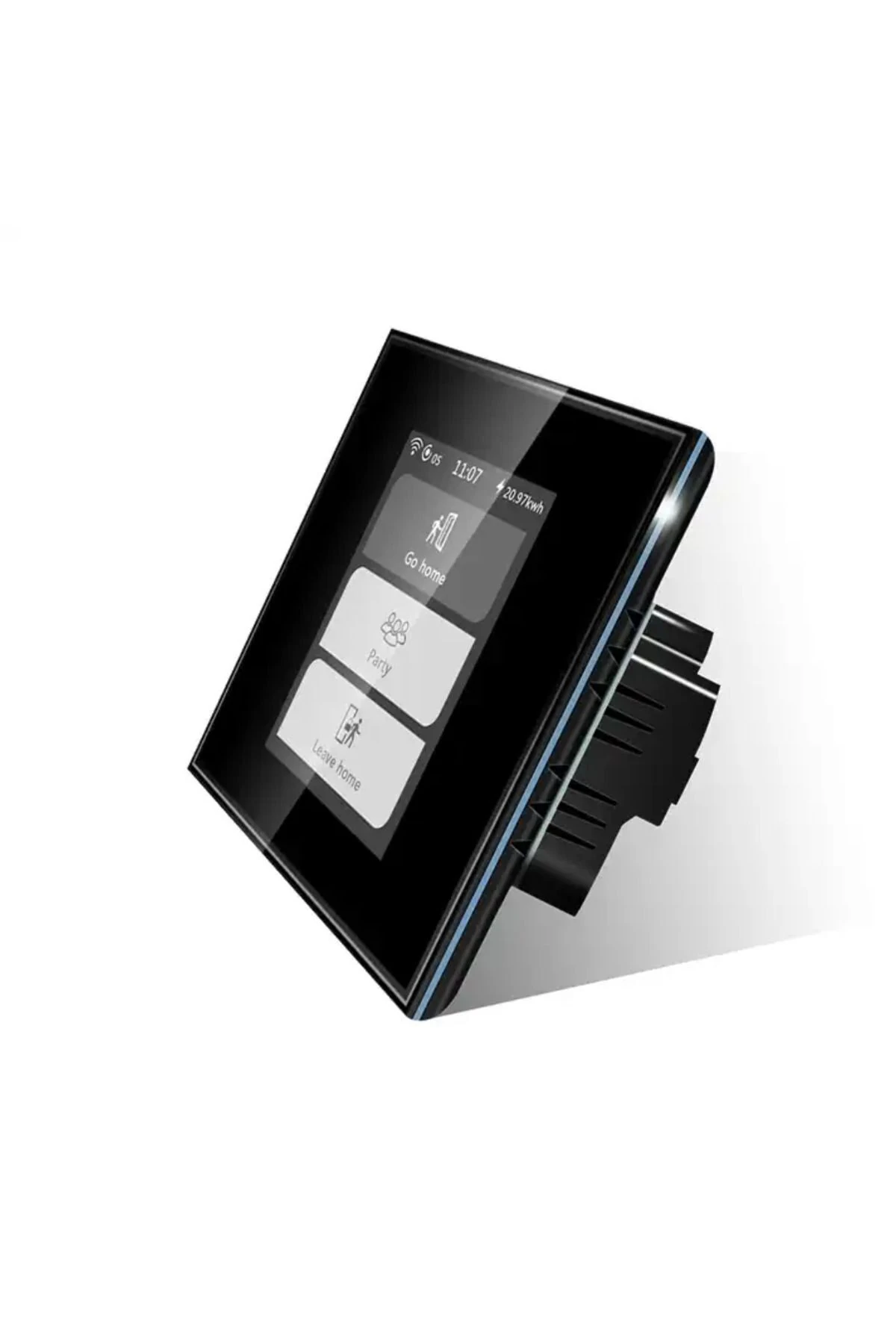 LANBON L8 LCD Akıllı Işık Anahtarı Apple HomeKit, WiFi ile, Alexa Google Home Siri Siyah