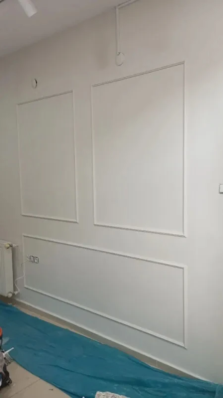 Dekoratif Boyanabilir Montaja Hazır 2.5cm Etkileyici Duvar Çıtası Tasarımı