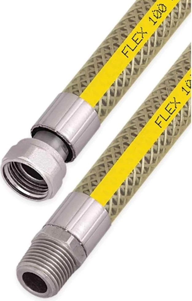 Ocak Fırın Doğalgaz Bağlantı Fleksi Extra Korumalı Hortum 1.25 cm