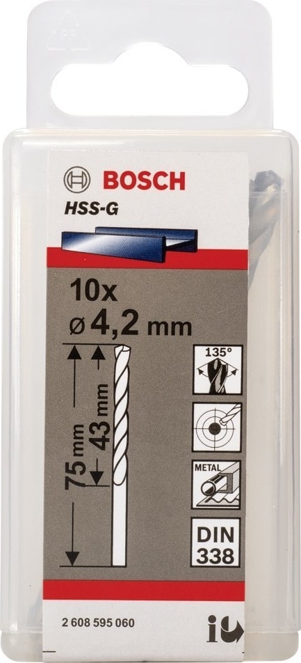 BOSCH Hss-G 4,2x75 mm 10'lu Paket