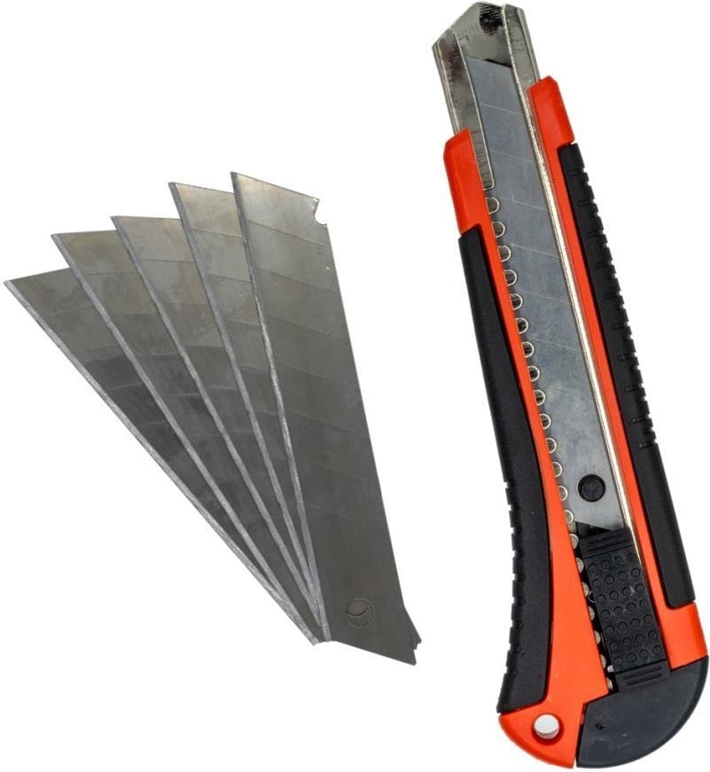 5335 Geniş Maket Bıçağı Falçata Yedekli Set 18 mm