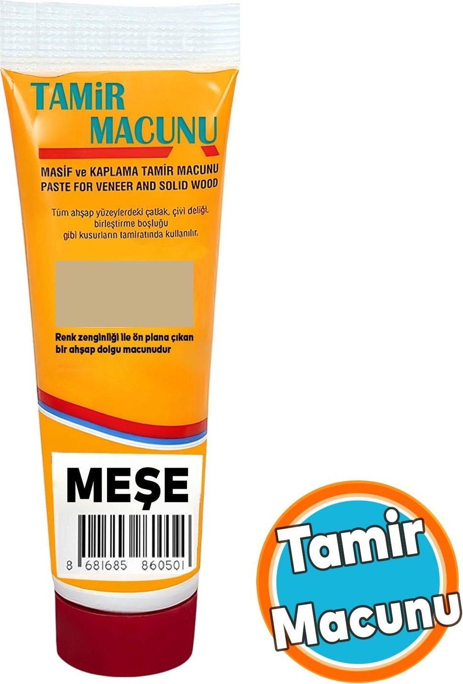 Tamir Macunu Ahşap Parke Meşe Mobilya Dolgu Çatlak Çizik Giderici 200 gr Kullanıma Hazır Macun