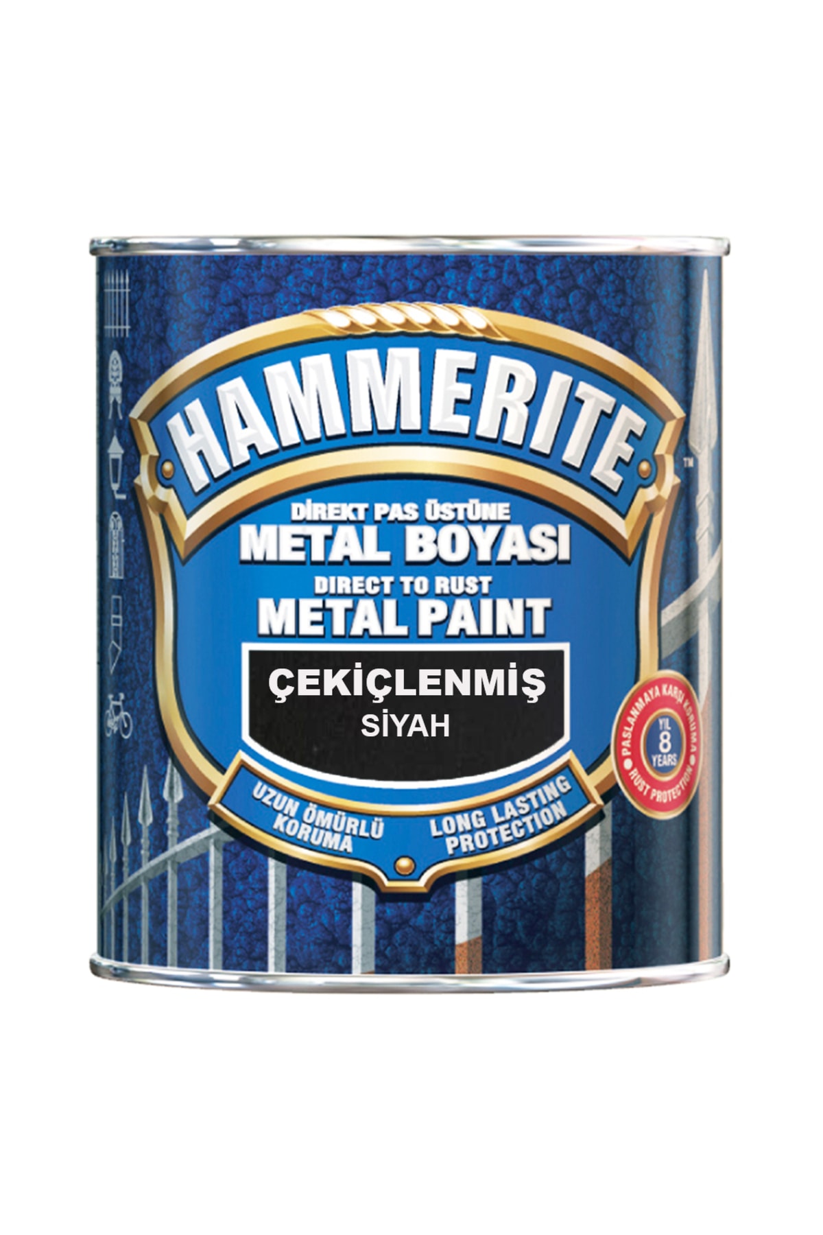 Hammerite Direkt Past Üstü Çekiçlenmiş Metal Boyası 2,5lt