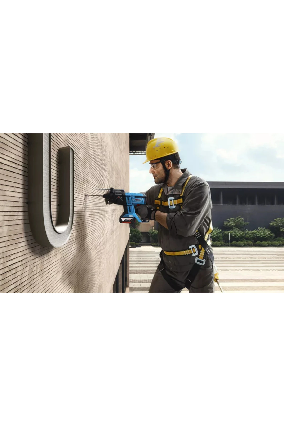 Orijinal Akülü (1 X 4,0 AH AKÜ) Kırıcı Delici Makine Sds Plus Gbh 180-lı Al Marka Yapıştırıcı