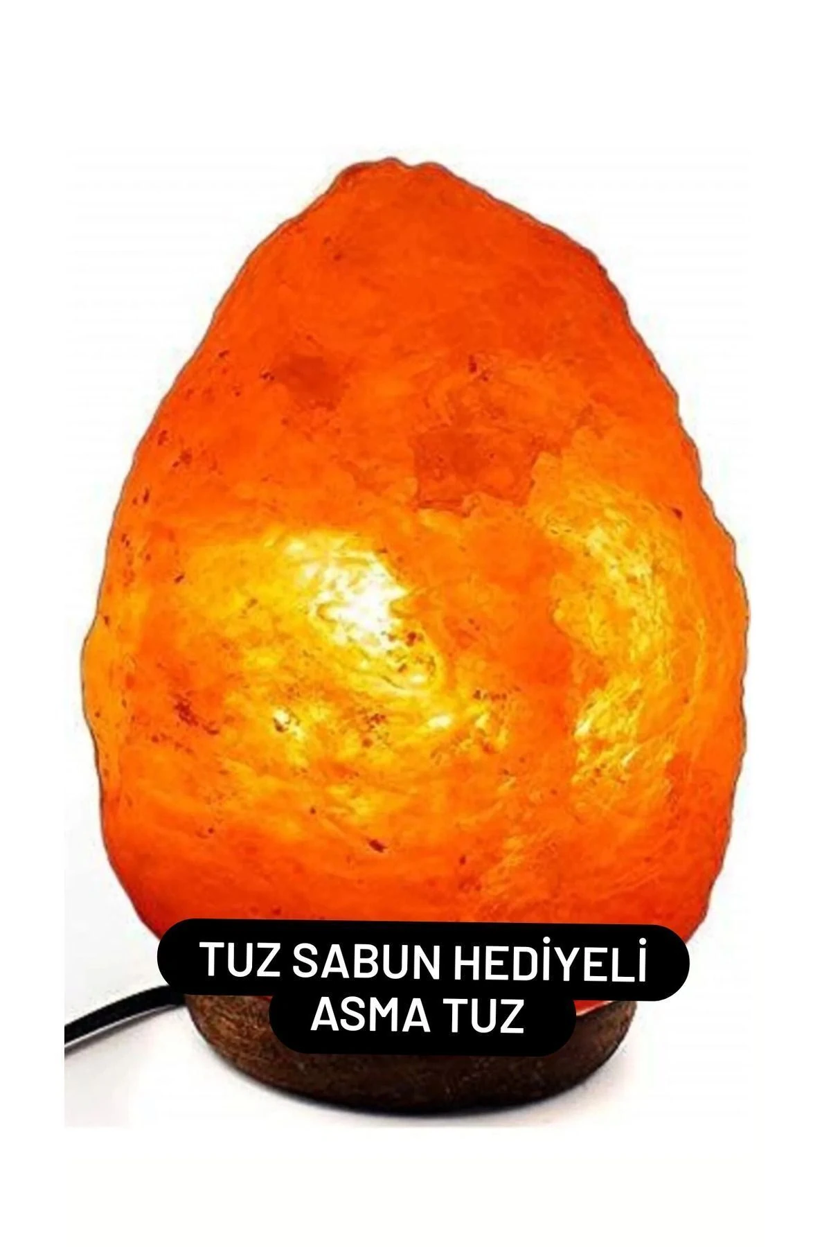 TUZ DOĞAL ÇEKİÇLENMİŞ 2-3 KG HİMLAYA PEMBE TUZ LAMBASI ANAHTARLI KABLO ÇANKIRI 2-3HMLY