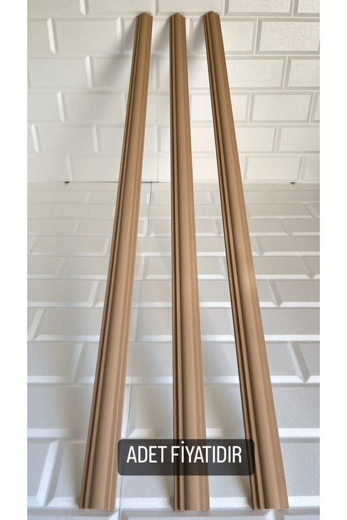 OZKUVVET Mocha Minella01 Duvar Çıtası Dekoratif Kendinden Yapışkanlı Stropiyer 4cm 100 Cm