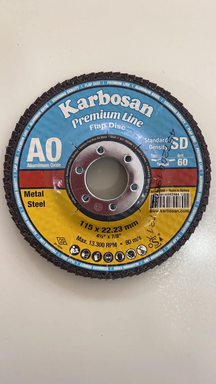 KARBOSAN Ao Prem. Line Flap Disk 115X22,23MM -60 Kum (10 Lu)