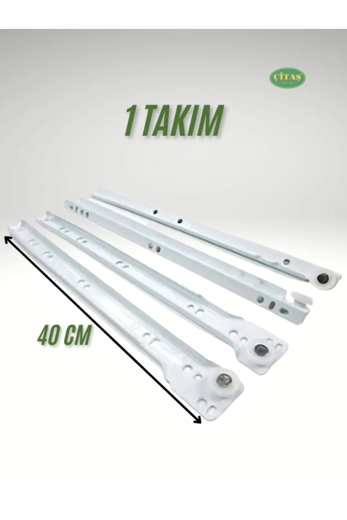 BEYAZ KLAVYE-ÇEKMECE RAYI 40 CM