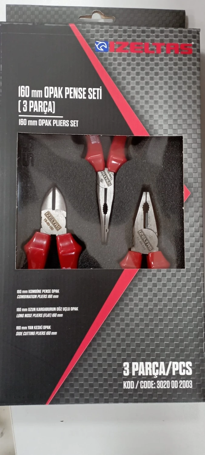 Opak Pense Seti 160MM (3 Parça) 3020002003