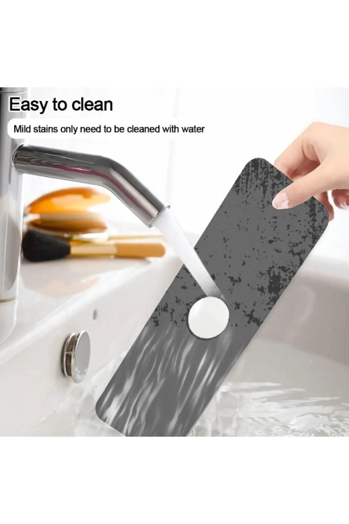 Su Emici Sihirli Lavabo Kenar Matı 38x13cm