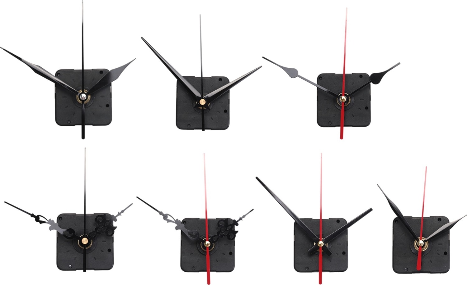 7 Takım Quartz Saat Hareket Mekanizması, Sessiz Kısa Şaftlı Saat Mekanizmaları, Ibreli, Duvar Saati Mekanizma Parçaları (Yurt Dışından)