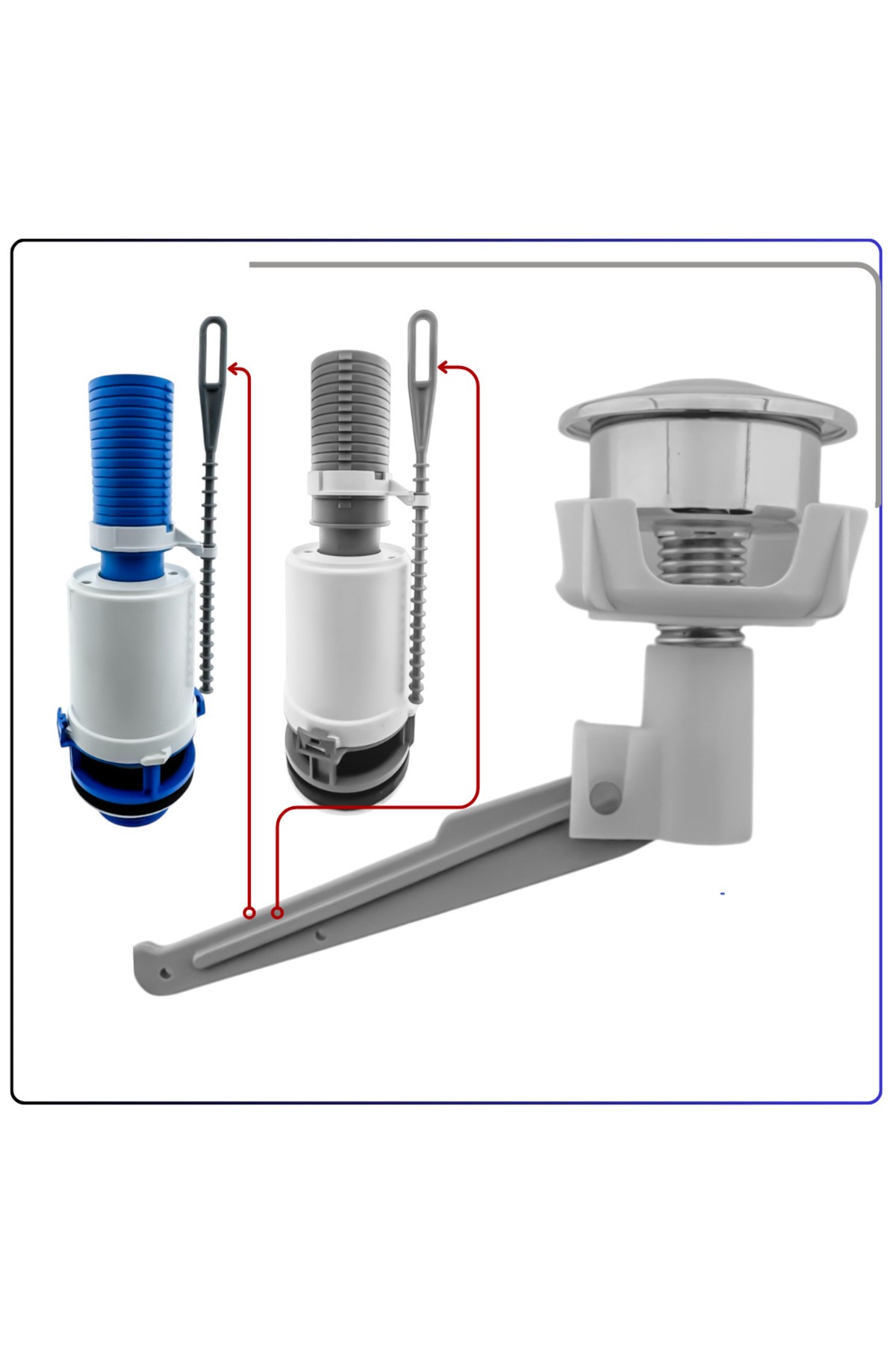 313527YP1TE Tek Basmalı Boşaltma Buton Grubu
