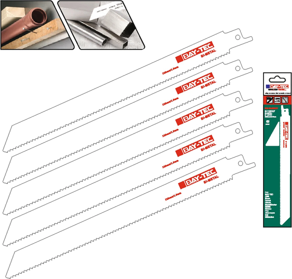 5 Adet Tilki Kuyruğu Kılıç Testere Bıçağı Metal 150 mm