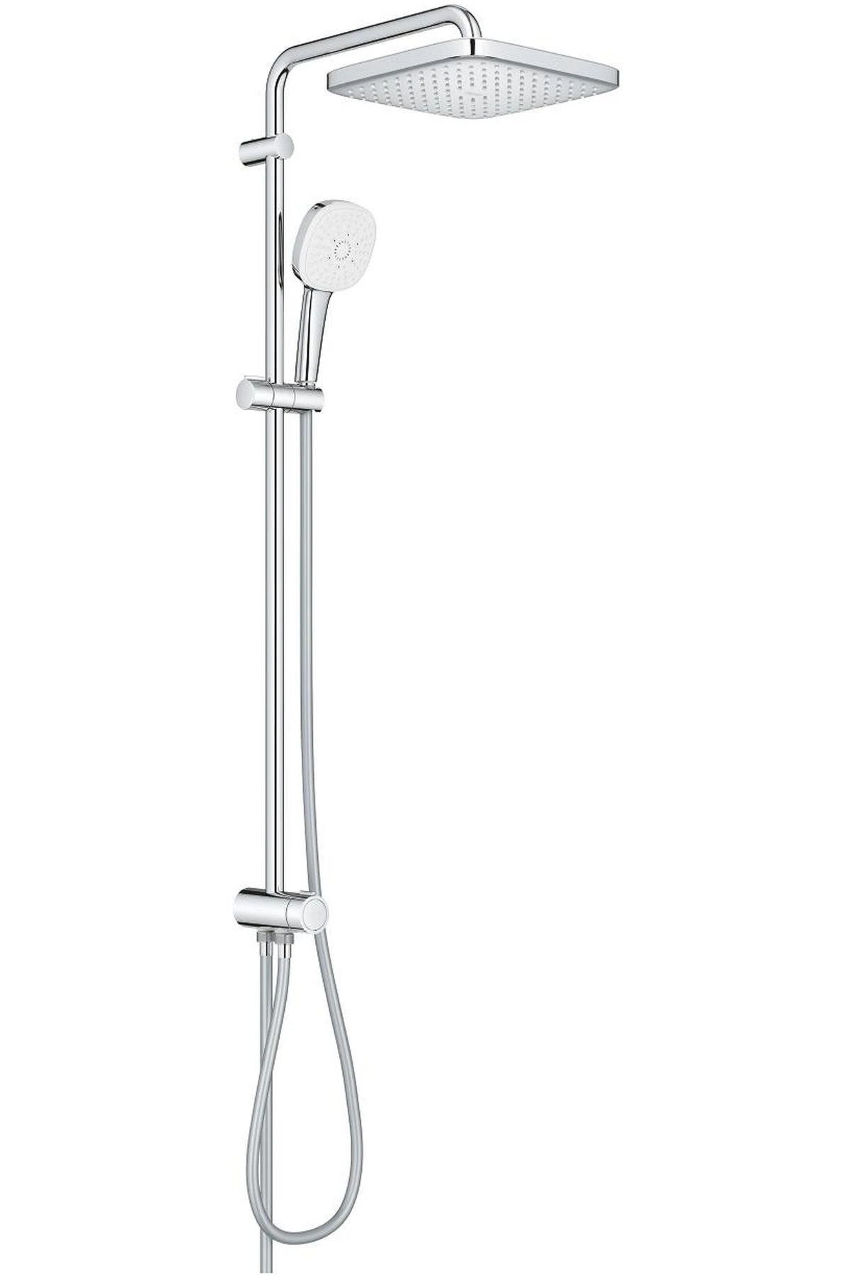 Tempesta System 250 Cube Kare Duş Başlıklı Duvara Monte Duş Sistemi - 26694001